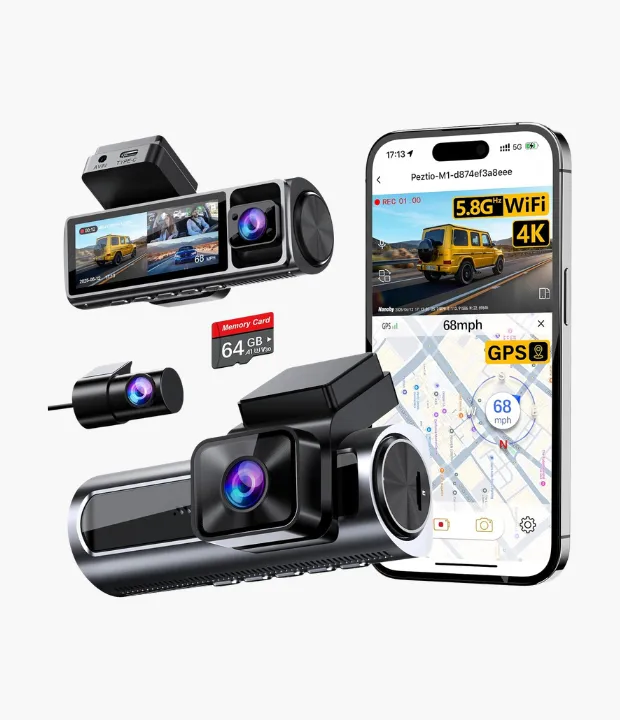 Nanoby M1 3-Channel Dash Cam