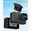 S50 2.5K Front & Rear Dash Cam with 1080P Rear Camera