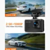 S50 2.5K Front & Rear Dash Cam with 1080P Rear Camera